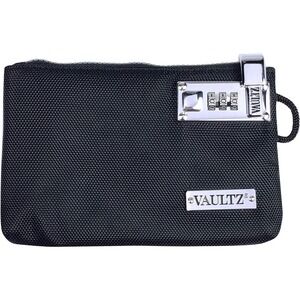 NWT! Vaultz Money Bag with‎ Lock - 7 x 5 x 0.5in Black